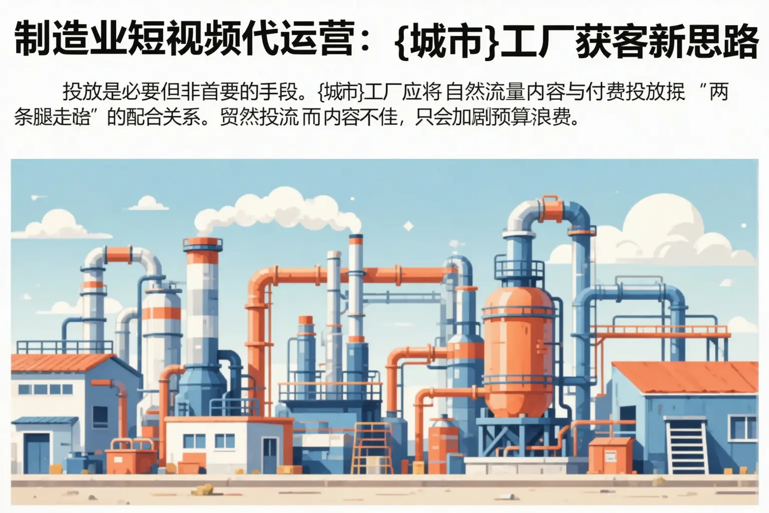 制造业短视频代运营:济源工厂获客新思路