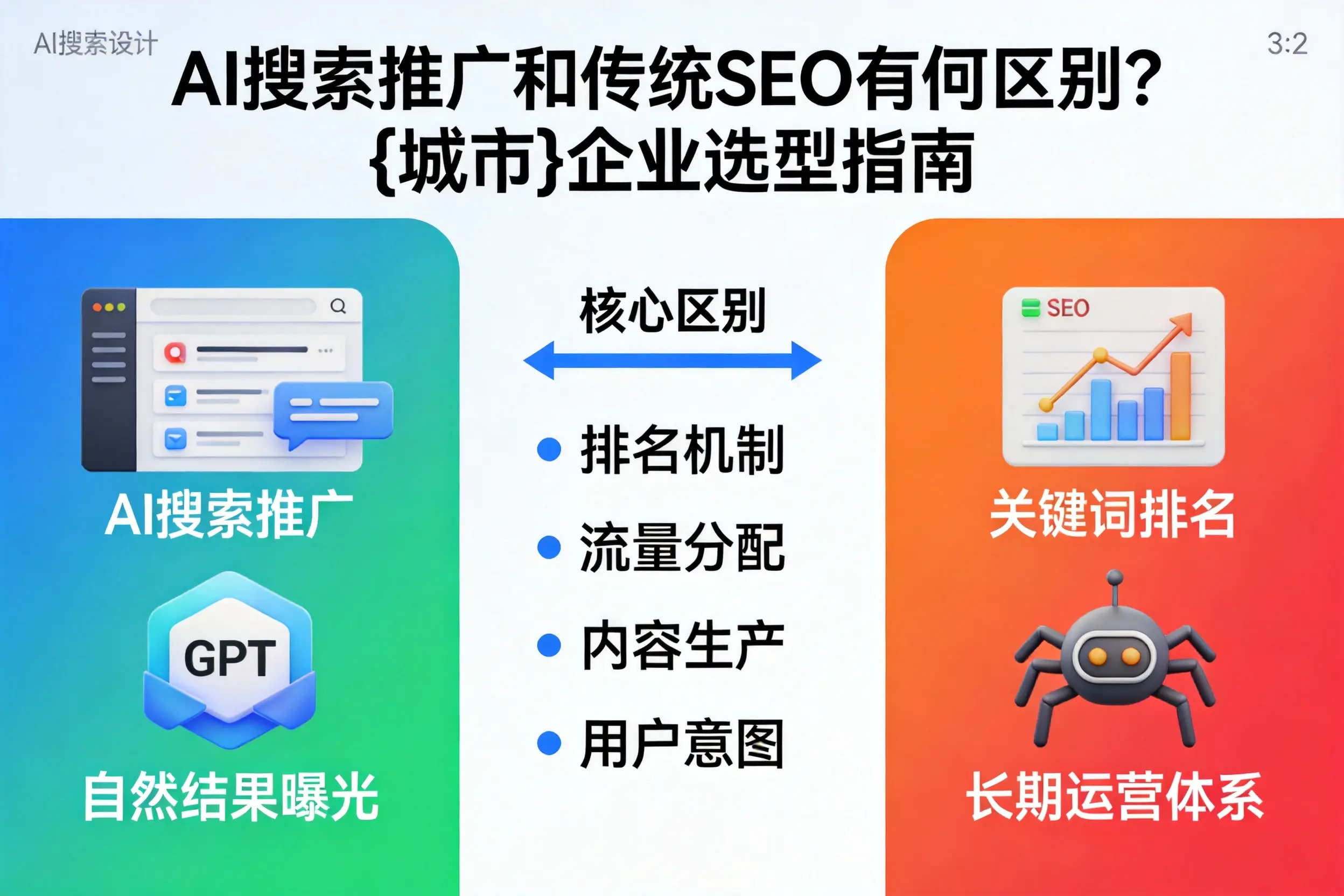 AI搜索推广和传统SEO有何区别?济源企业选型指南
