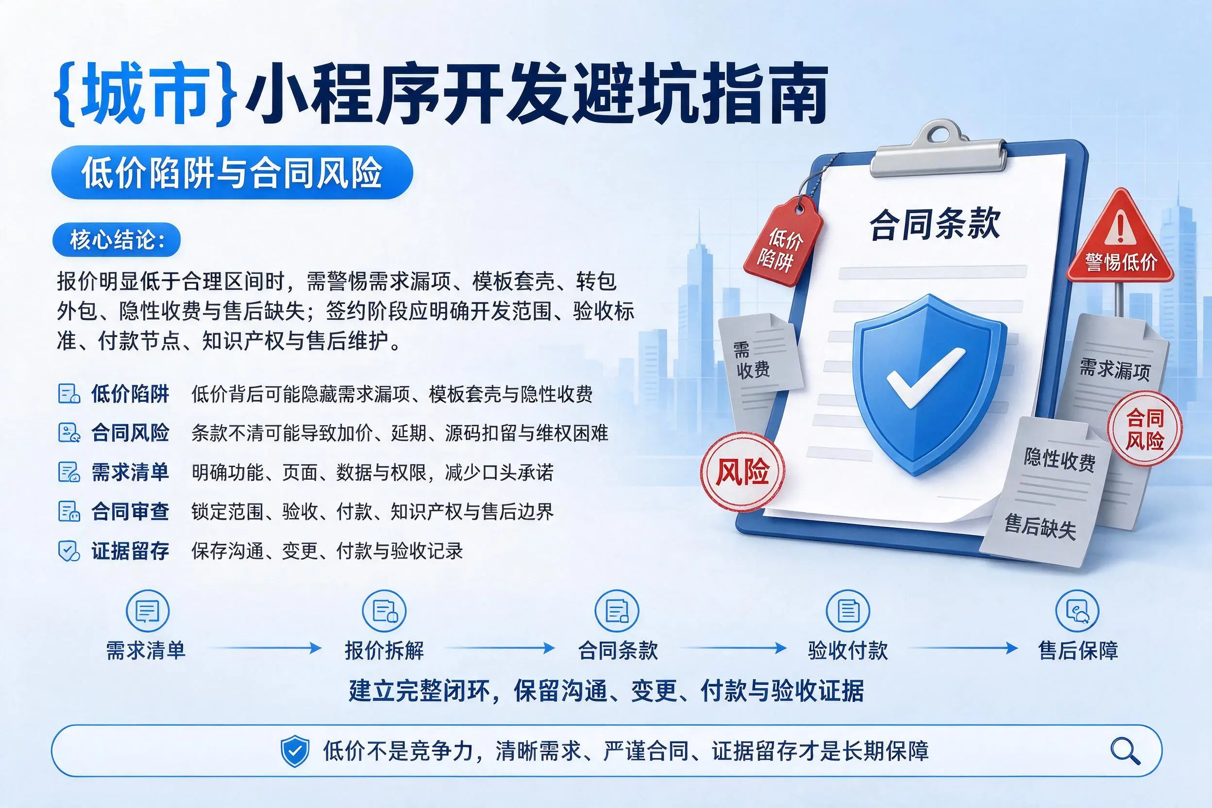 济源小程序开发避坑指南:低价陷阱与合同风险