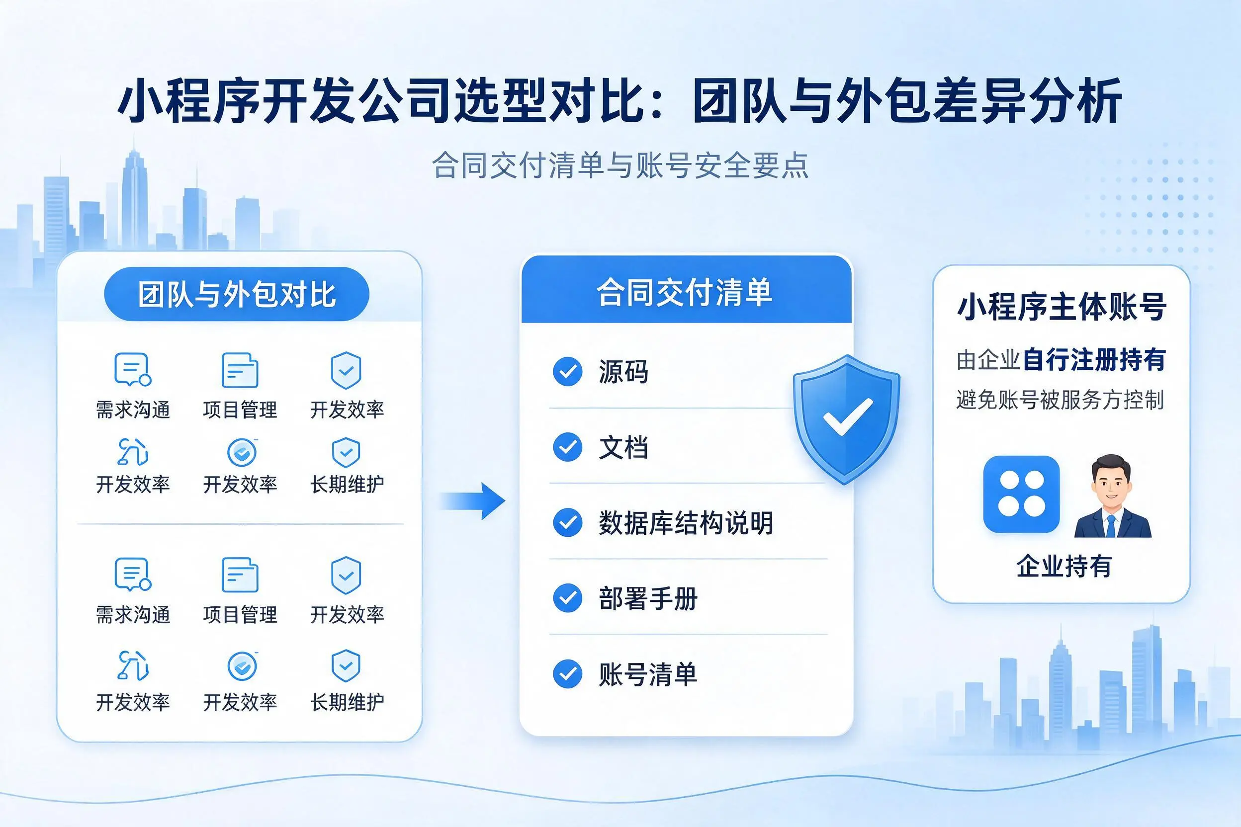 济源小程序开发公司选型对比：团队与外包差异分析
