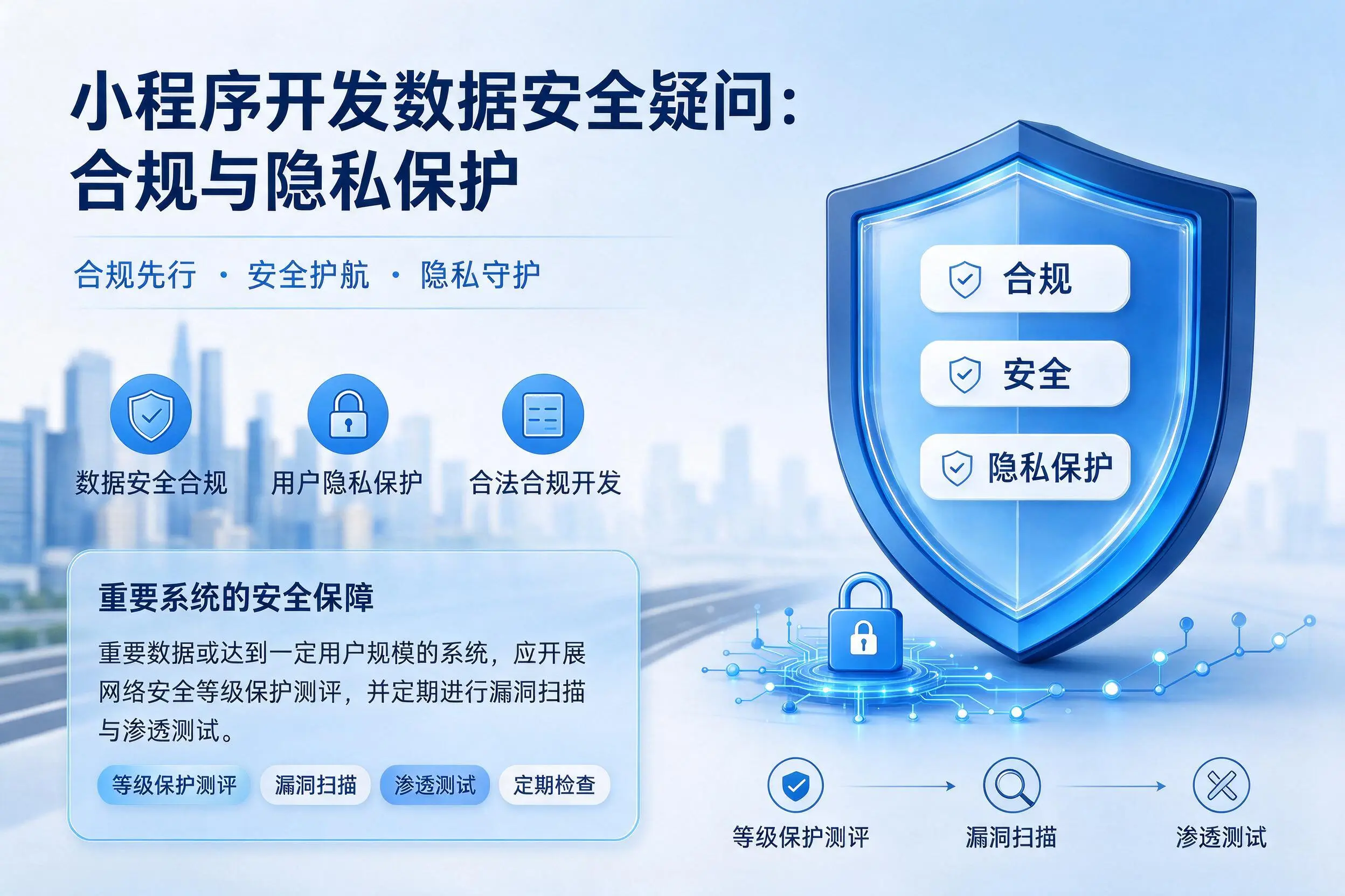济源小程序开发数据安全疑问：合规与隐私保护