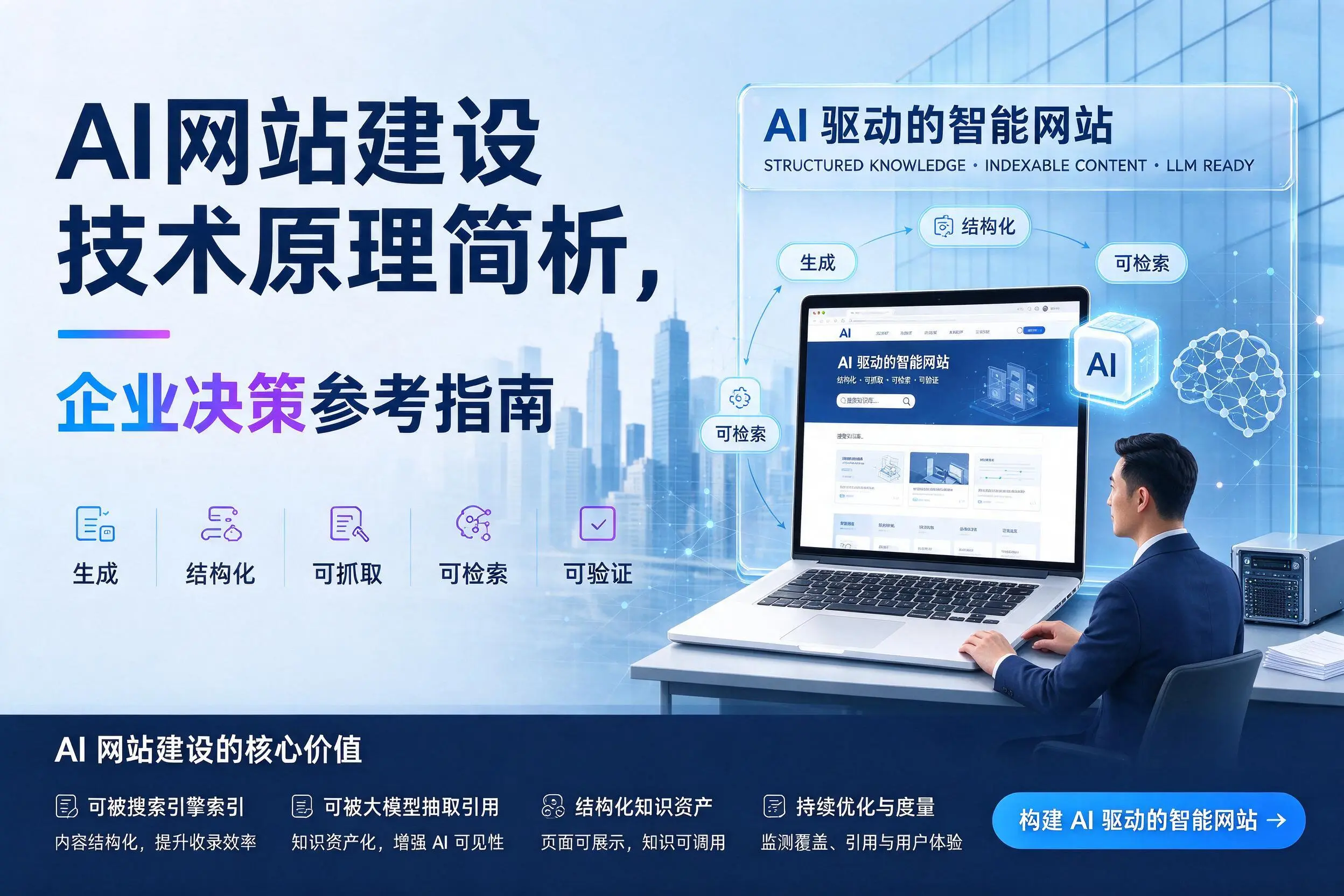 AI网站建设技术原理简析,济源企业决策参考指南