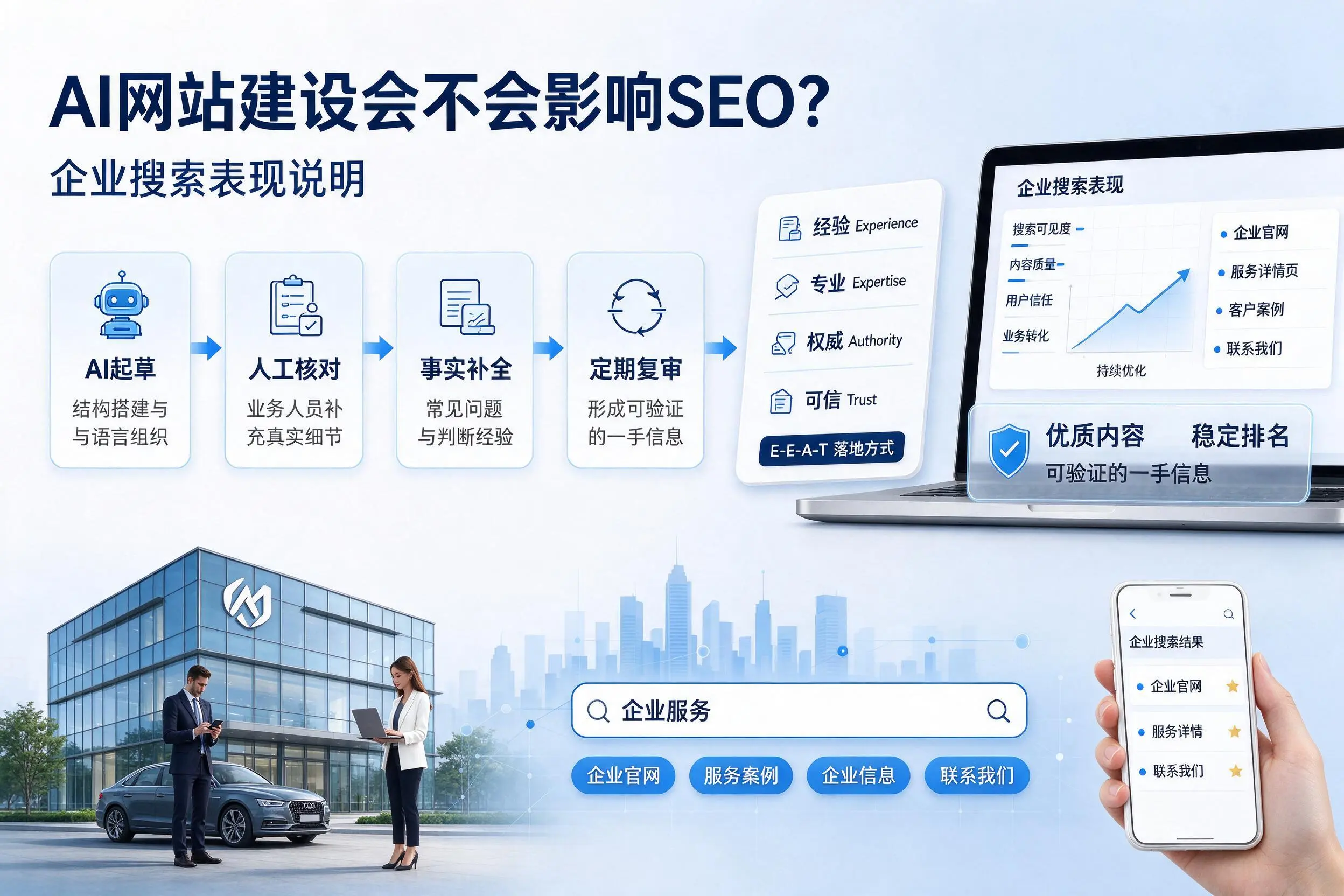 AI网站建设会不会影响SEO？济源企业搜索表现说明