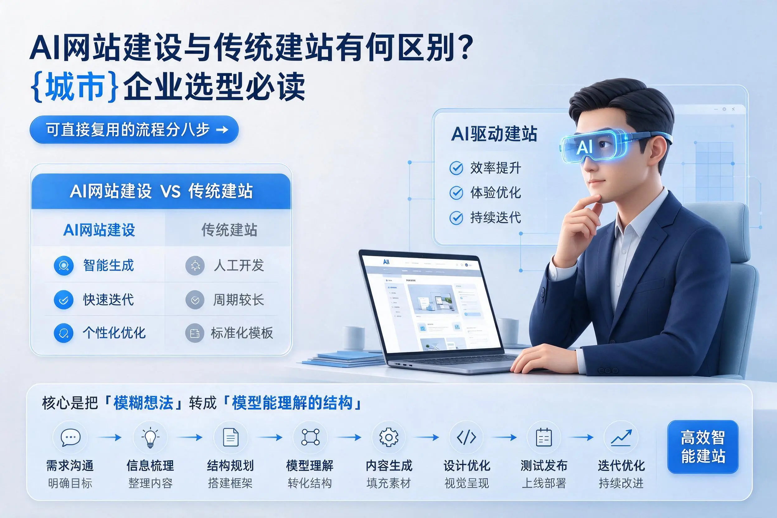 AI网站建设与传统建站有何区别?济源企业选型必读