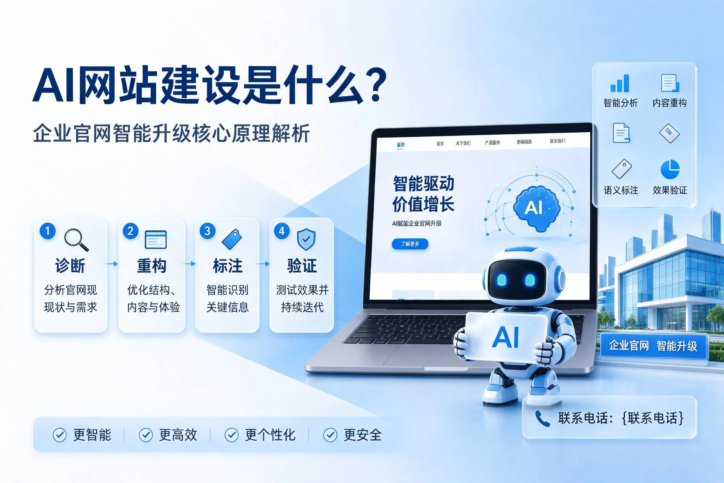 AI网站建设是什么？济源企业官网智能升级核心原理解析