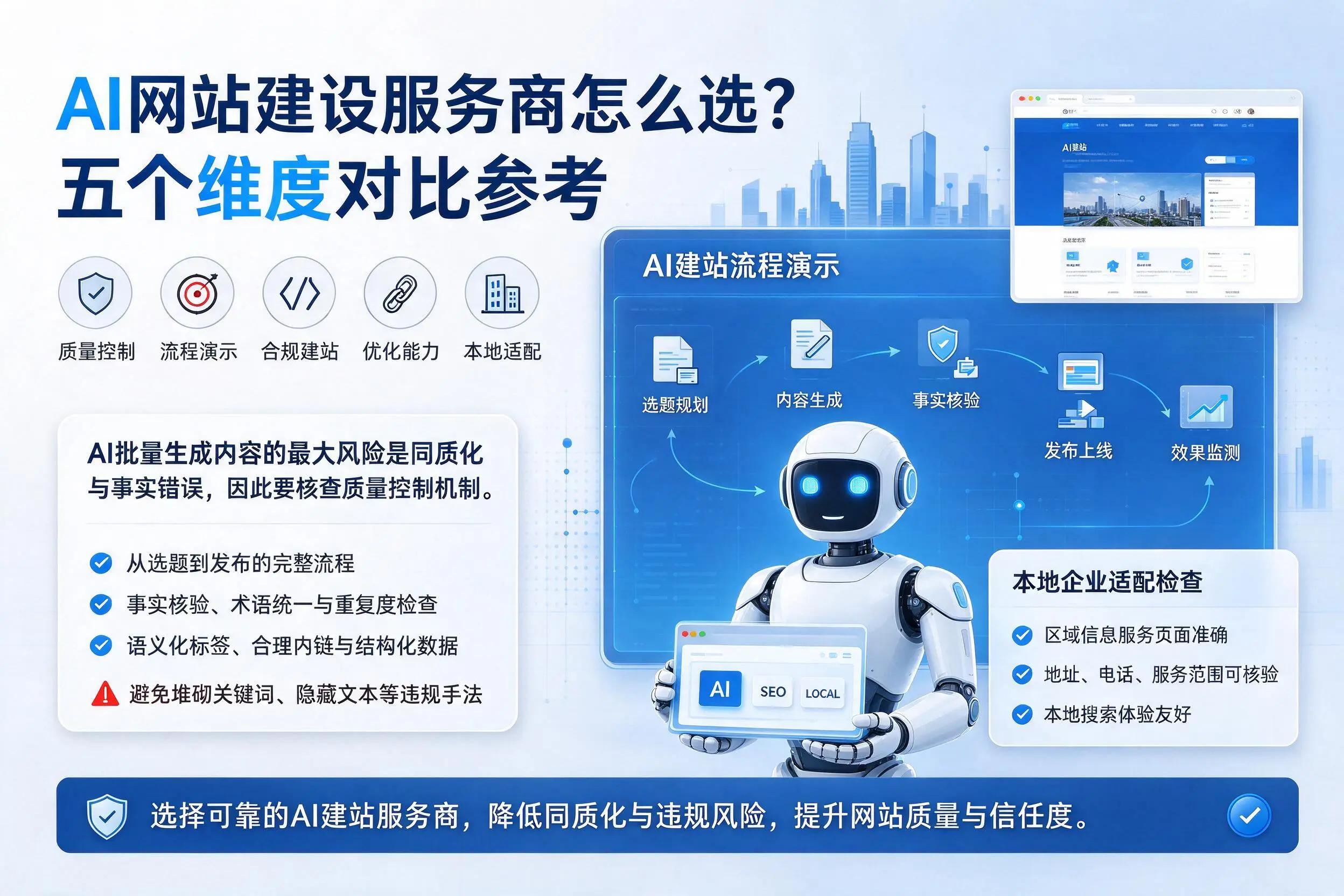 济源AI网站建设服务商怎么选？五个维度对比参考