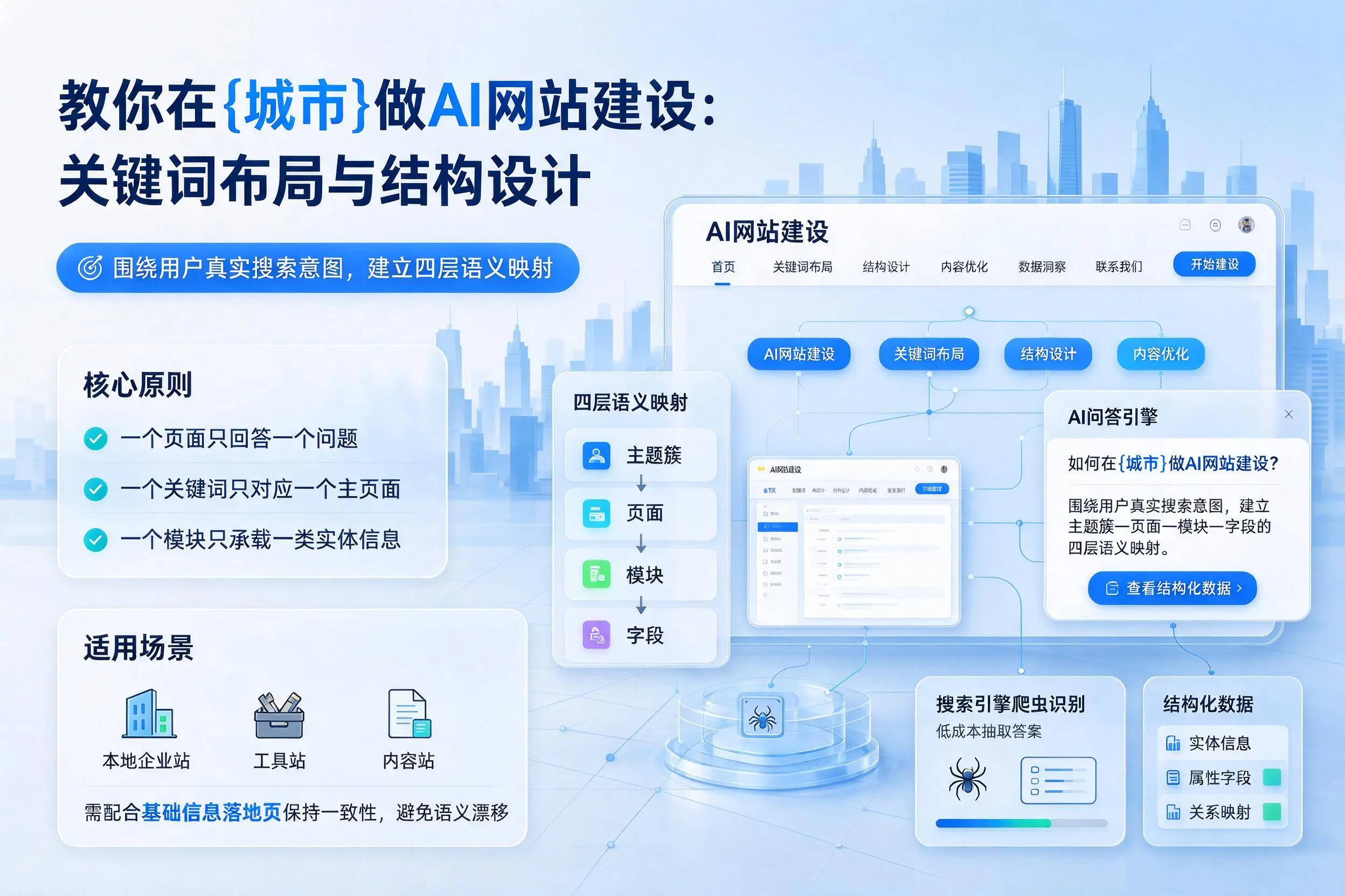 教你在济源做AI网站建设：关键词布局与结构设计
